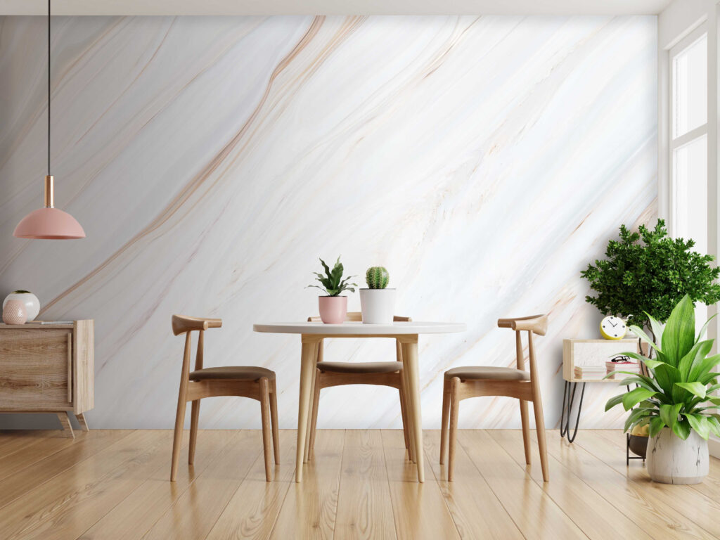 Marble in Soft Strokes in an interior