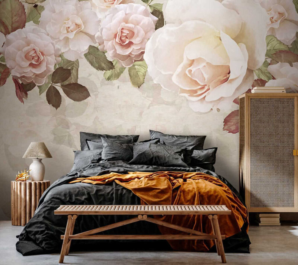 Roses along cream tones — interior 3