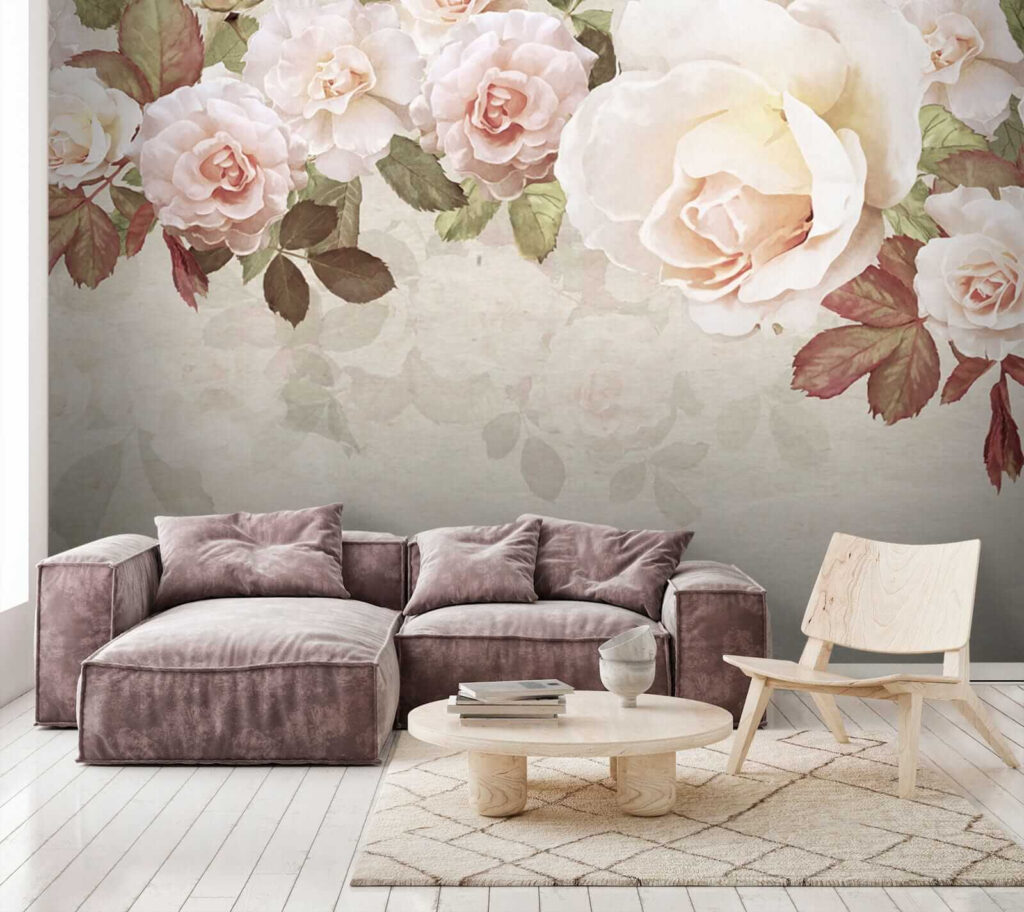 Roses along cream tones — interior 4