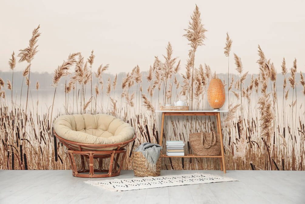 Reeds by the Lake in an interior