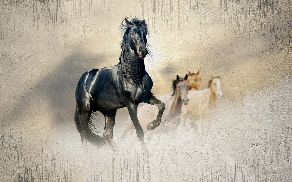 Horses in Motion — full design
