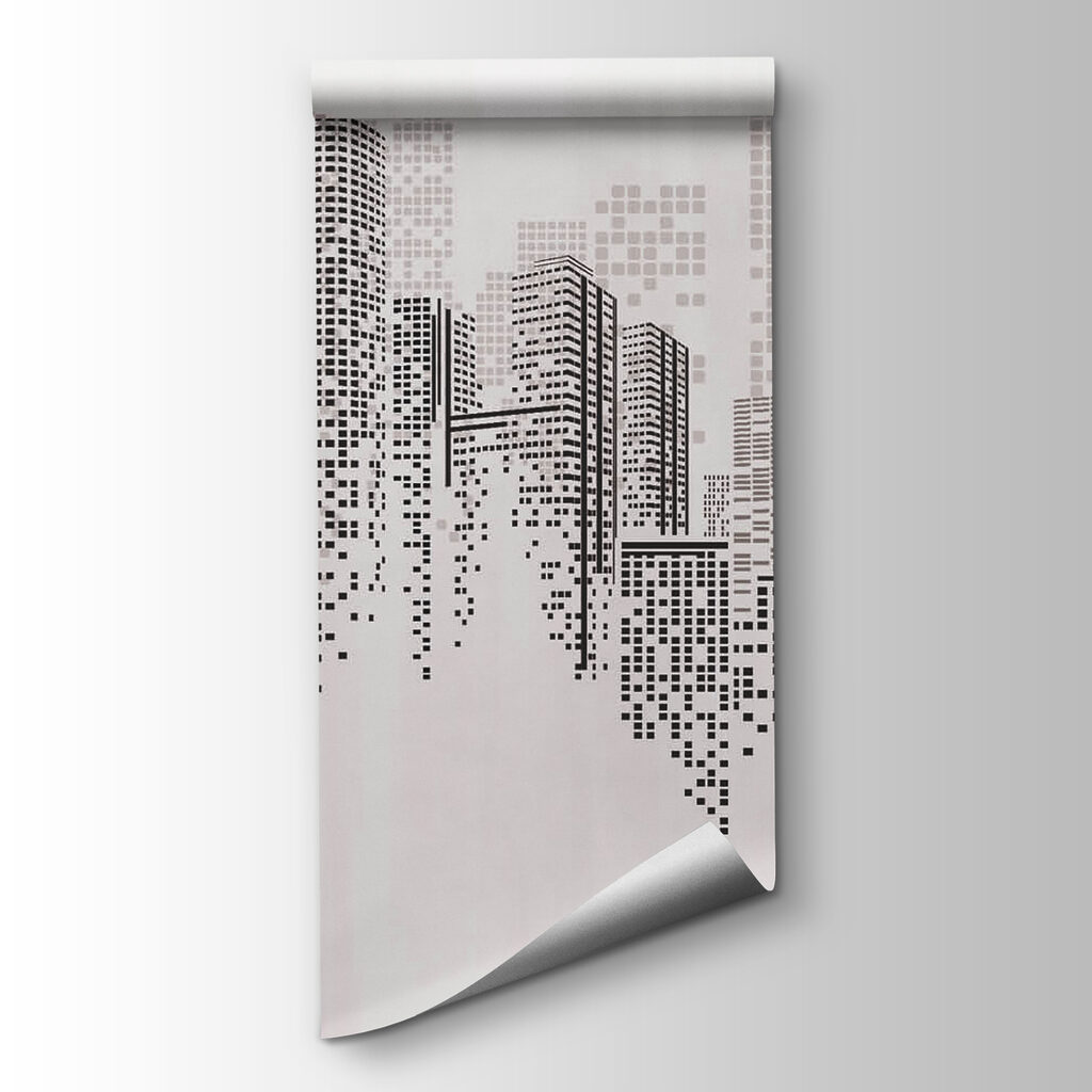 City as fading dots — product view