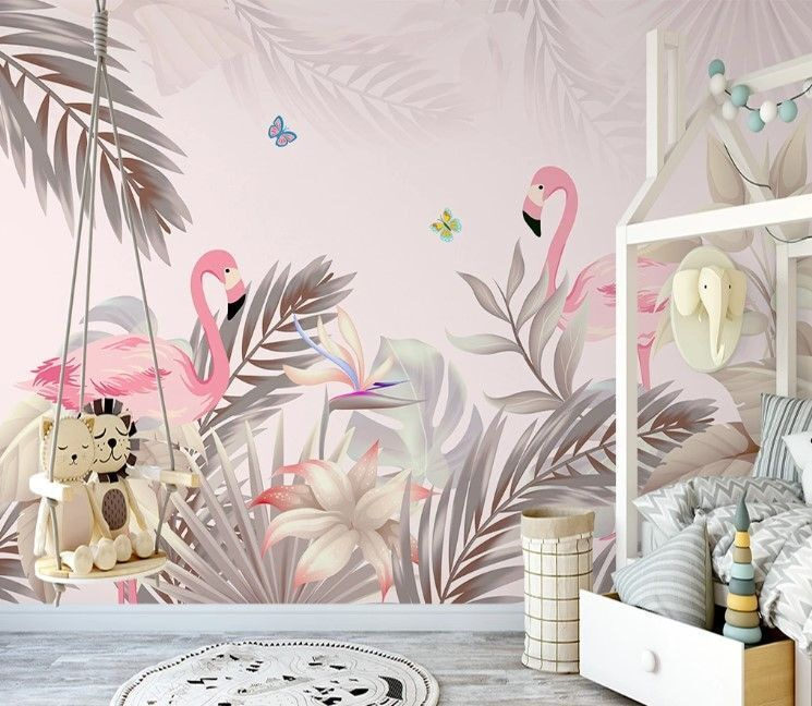 Flamingo Garden in an interior
