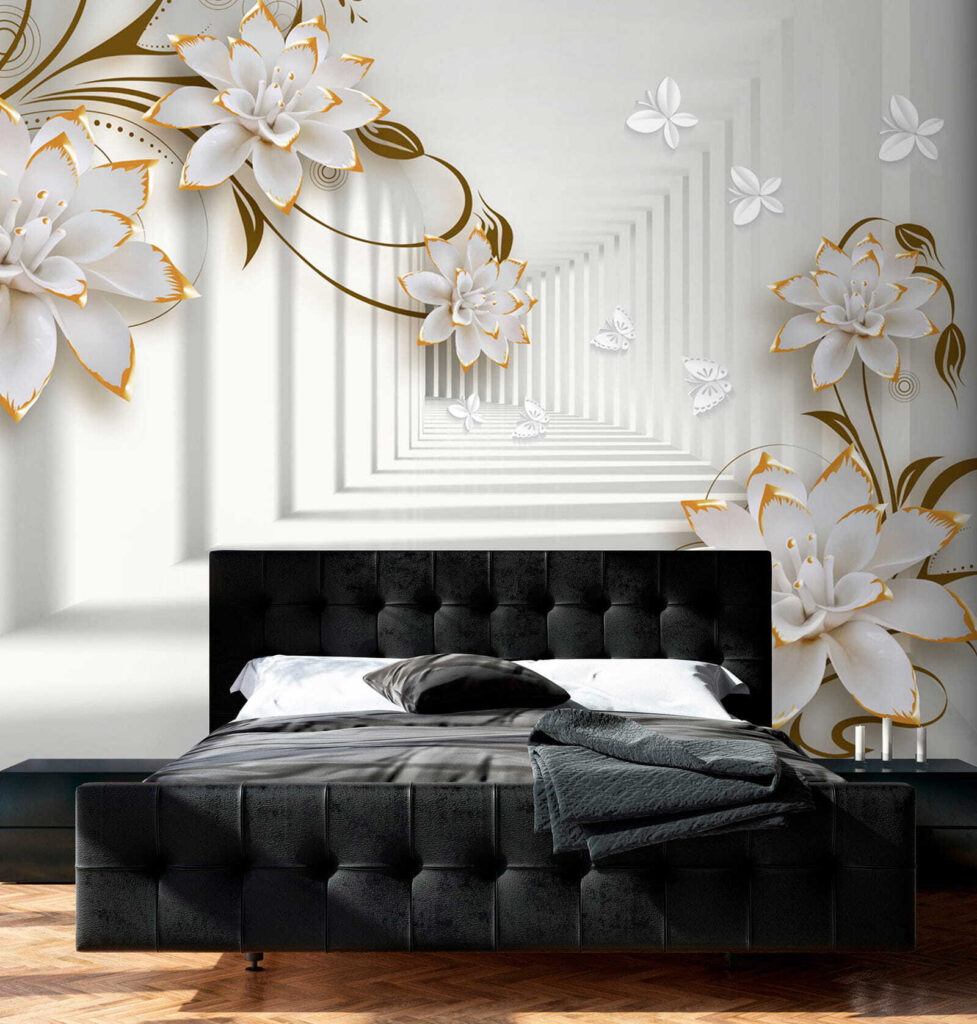 Flowers along a corridor — interior 2