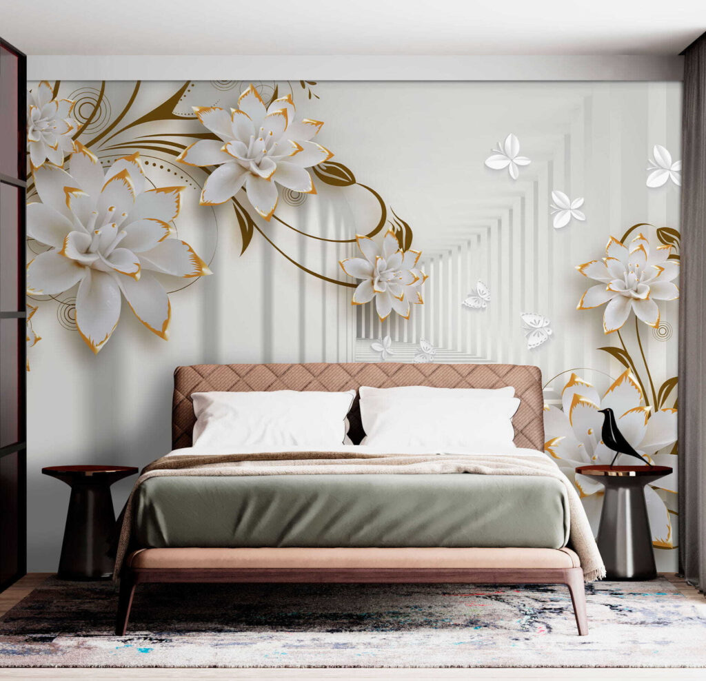 Flowers along a corridor — interior 3