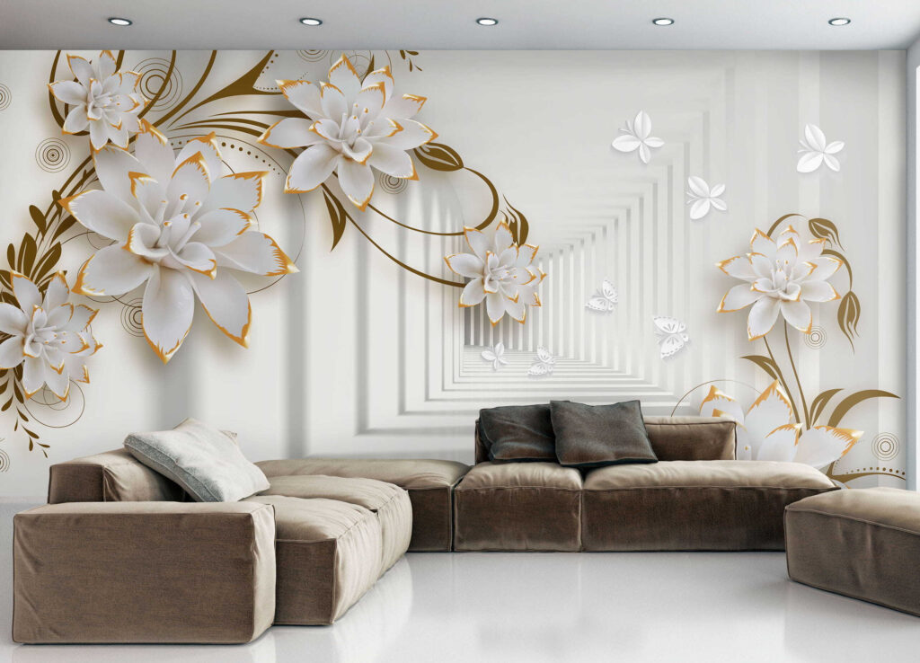 Flowers along a corridor — interior 5