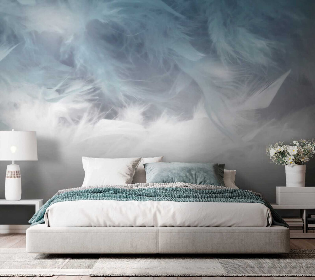 Feathers in blue mist — interior 3
