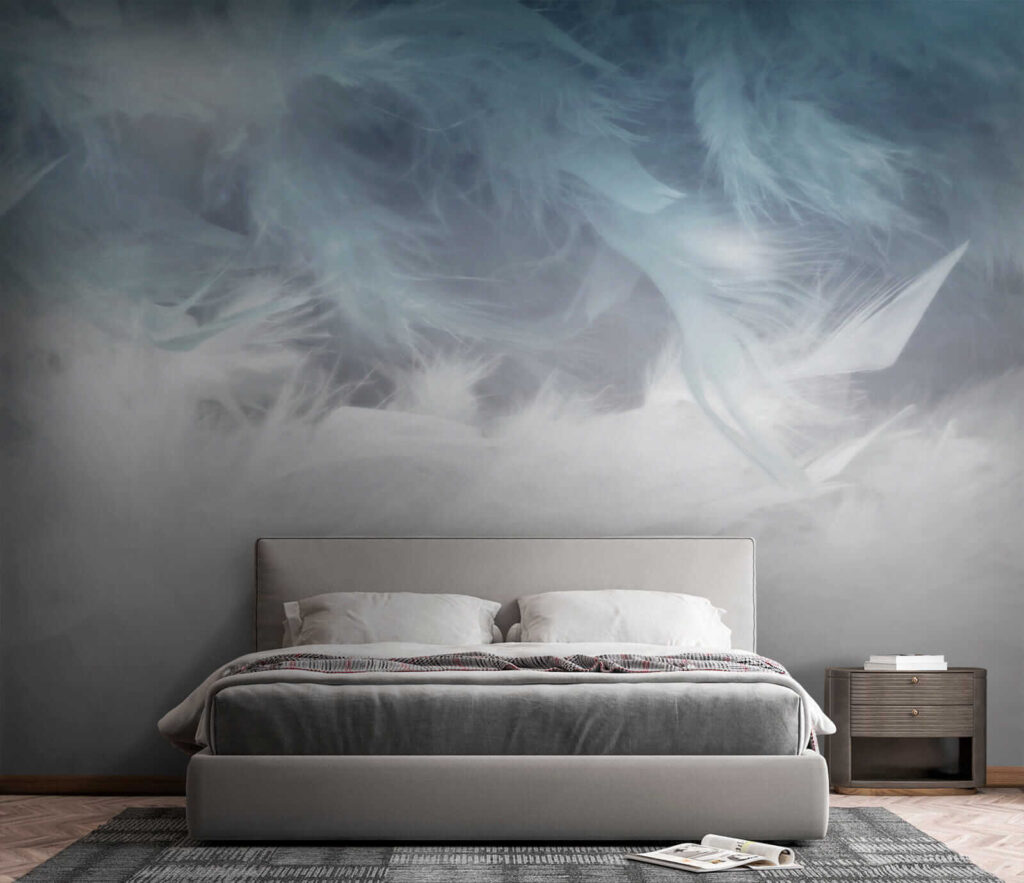 Feathers in blue mist — interior 4