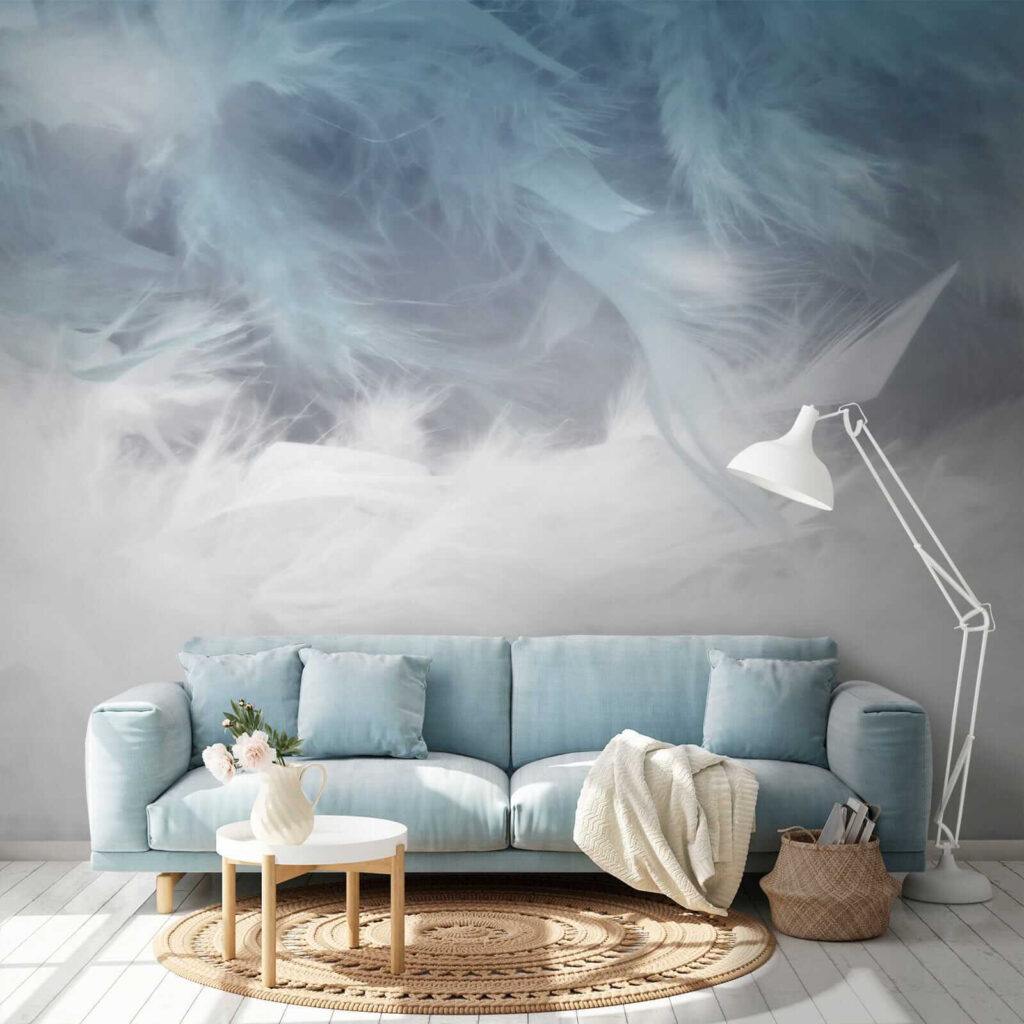 Feathers in blue mist — interior 6