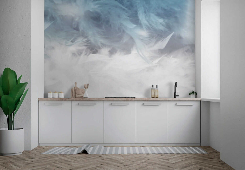 Feathers in blue mist — interior 8