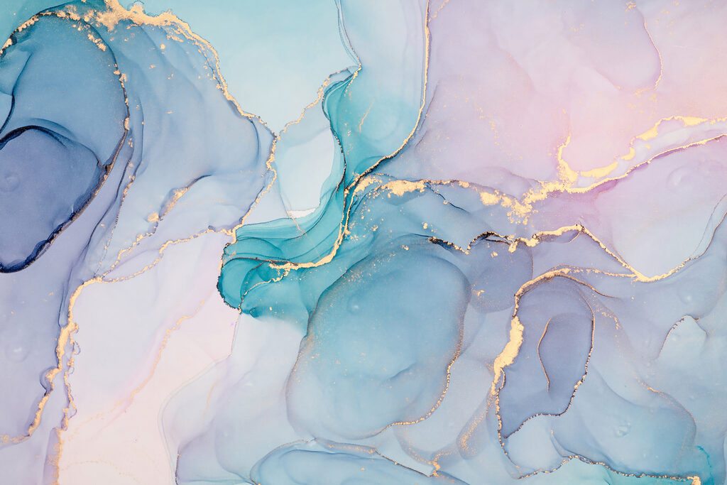 Watercolour Mineral Veins — full design