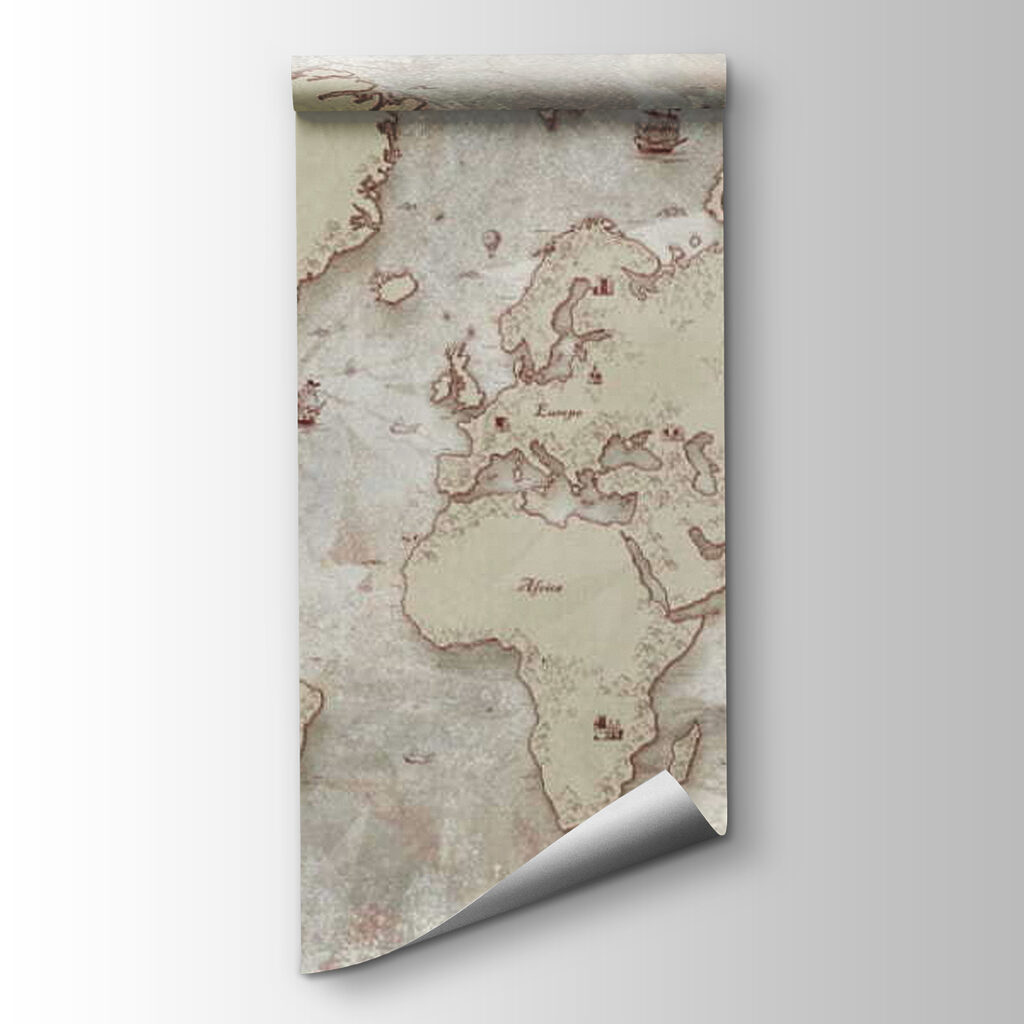 Weathered world map — product view