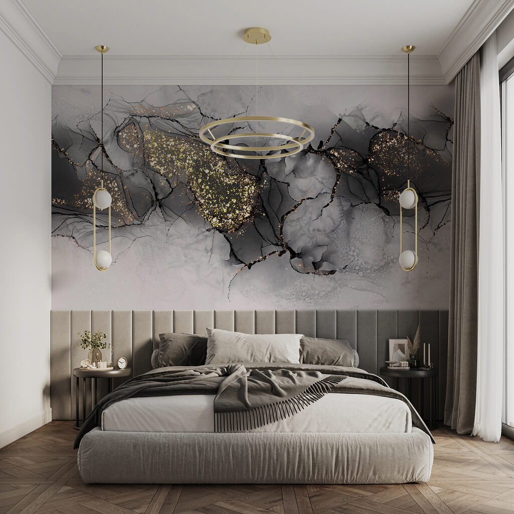 Grey clouds, gold flecks — interior 2