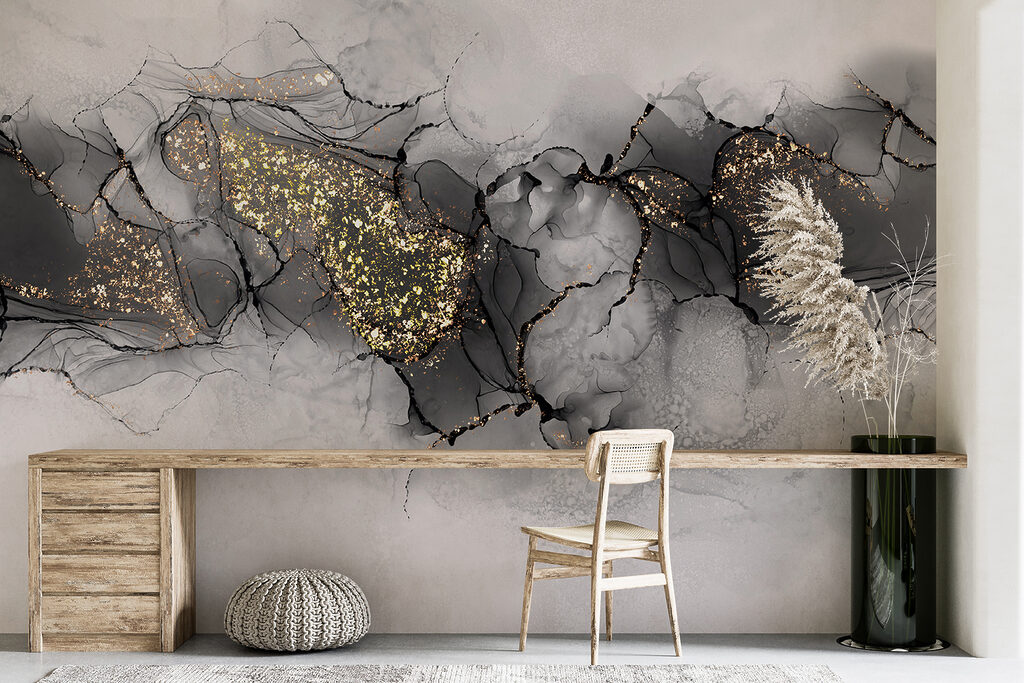 Grey clouds, gold flecks — interior 3