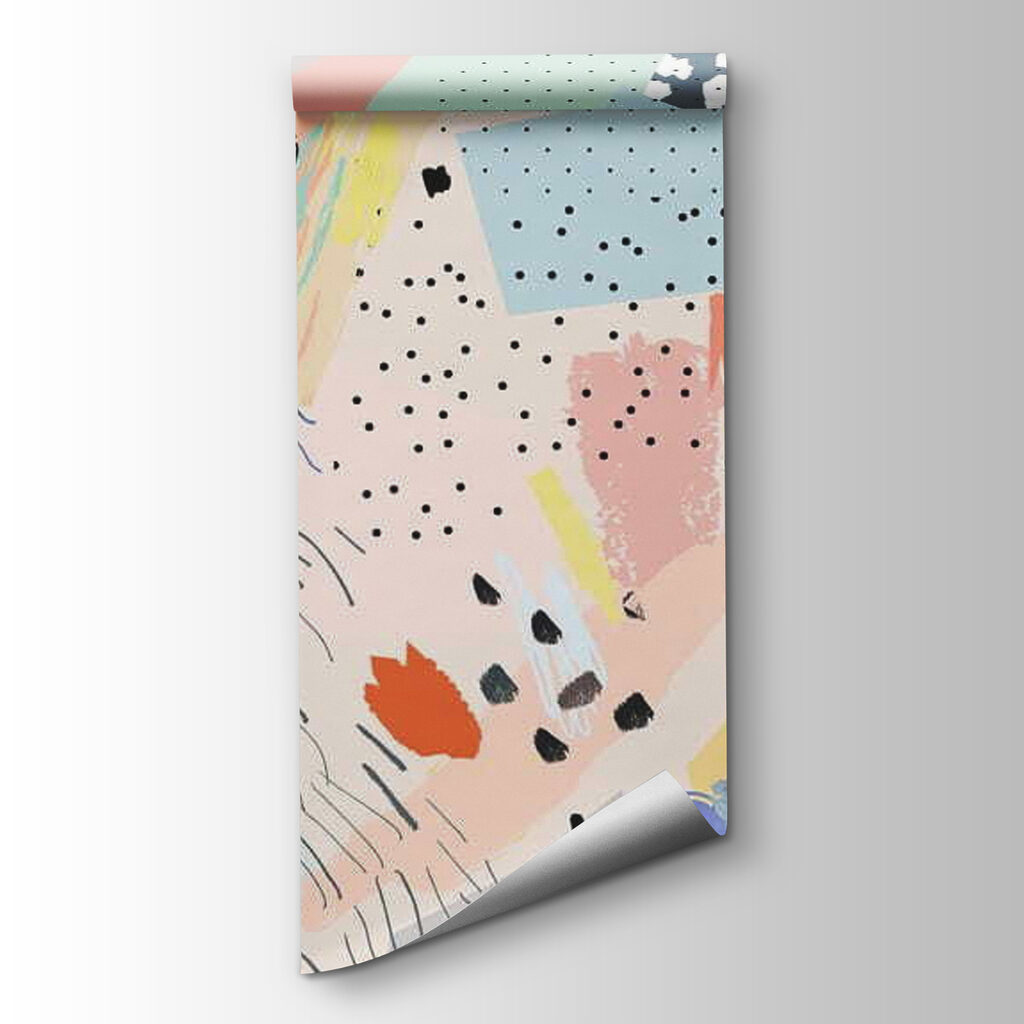 Pastel paint splashes — product view