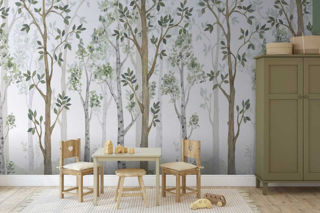 Young Woodland in an interior