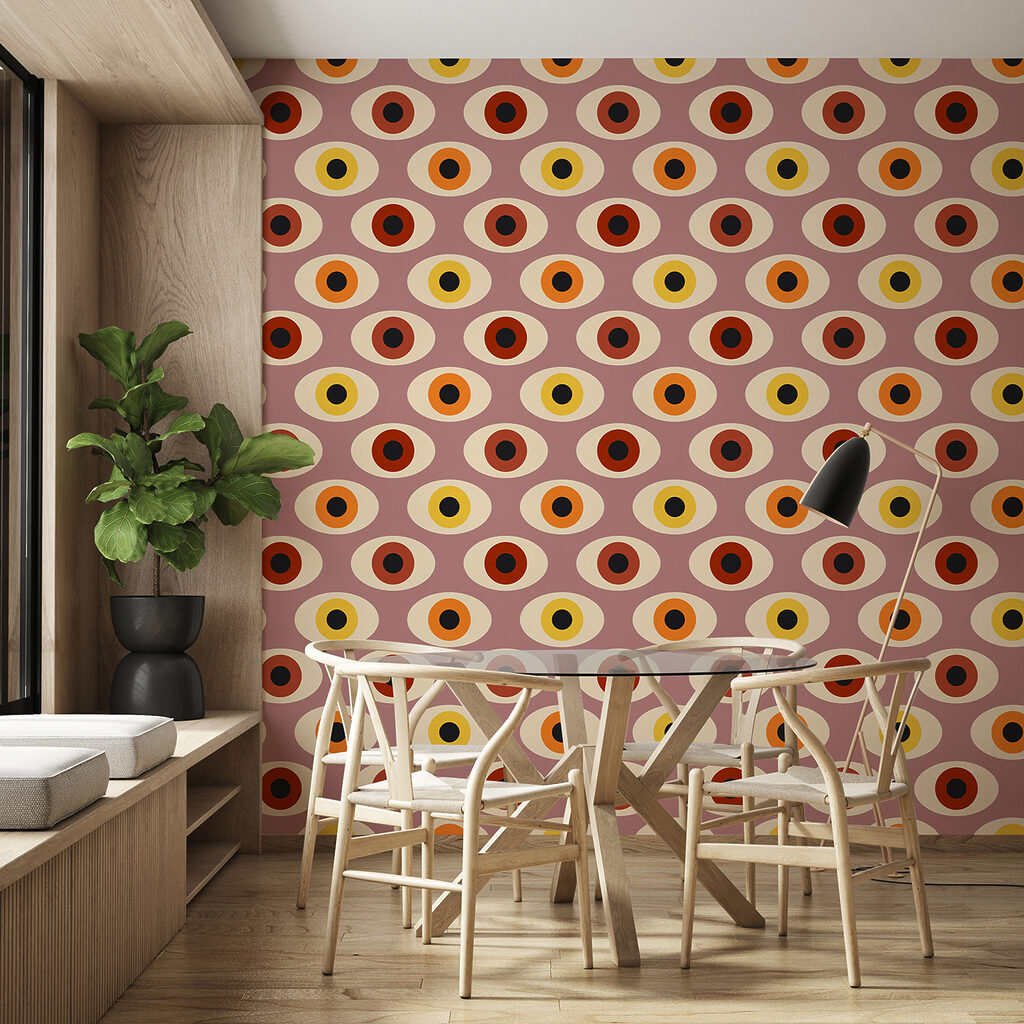 Retro Oval Rhythm in an interior