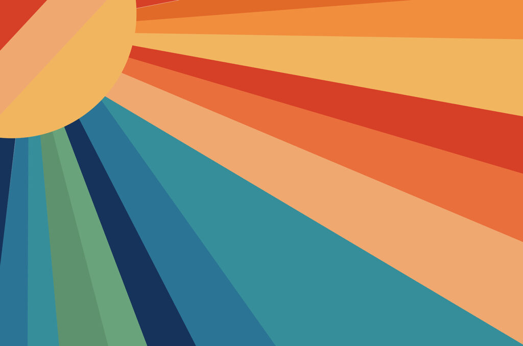Retro Sunburst — full design