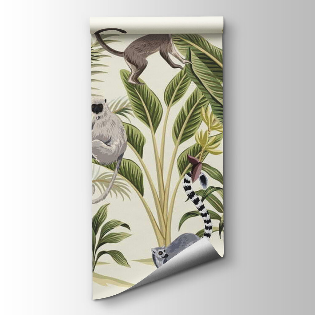 Monkeys among drawn palms — product view