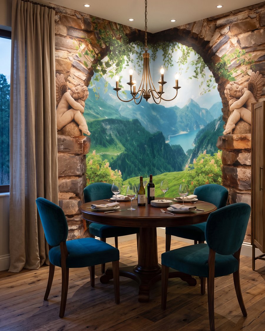 Valley Through Stone in an interior