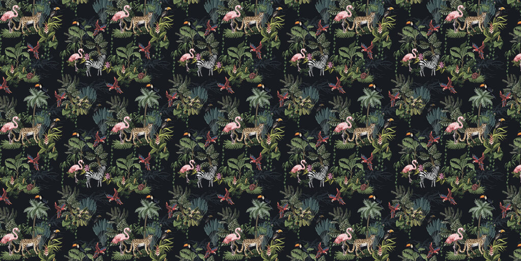 Safari Tapestry — full design