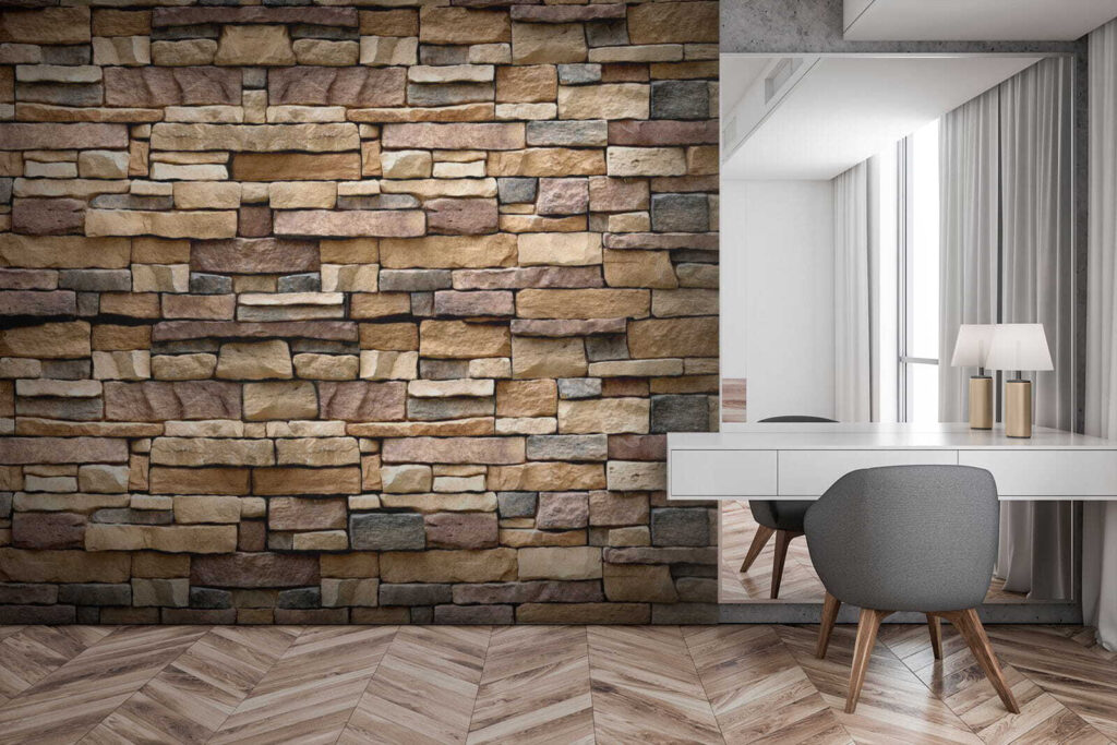 Warm stones in layers — interior 1