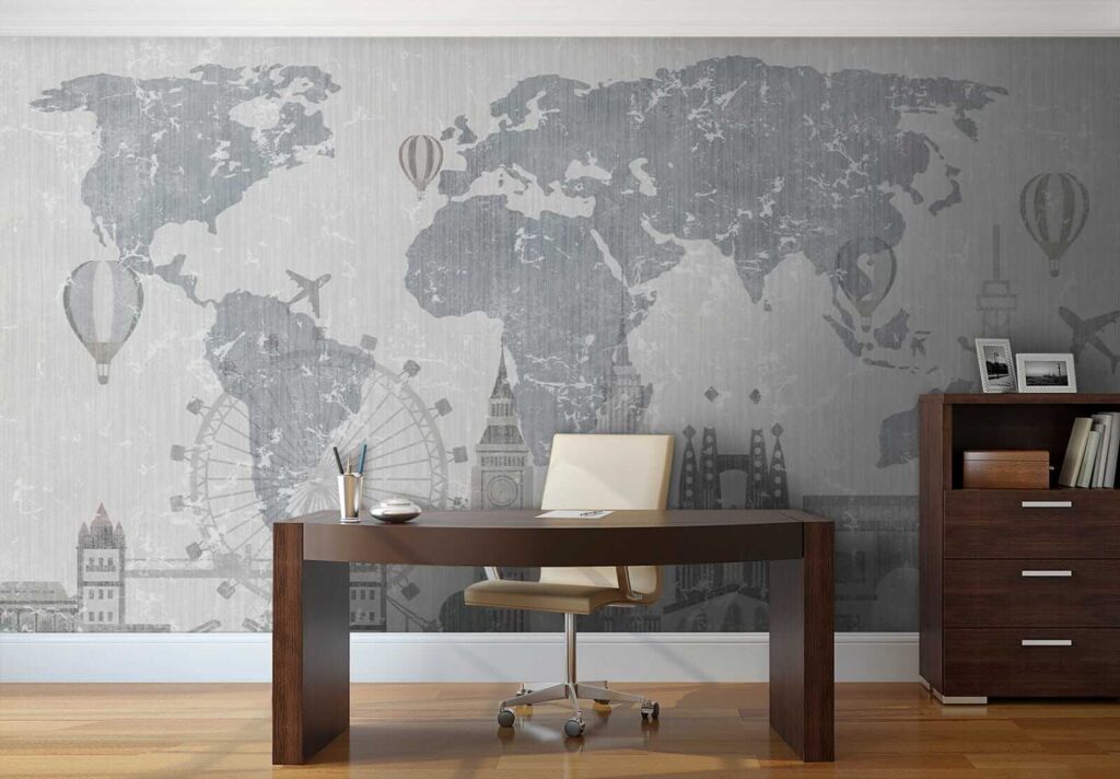 World map and landmarks — interior 9