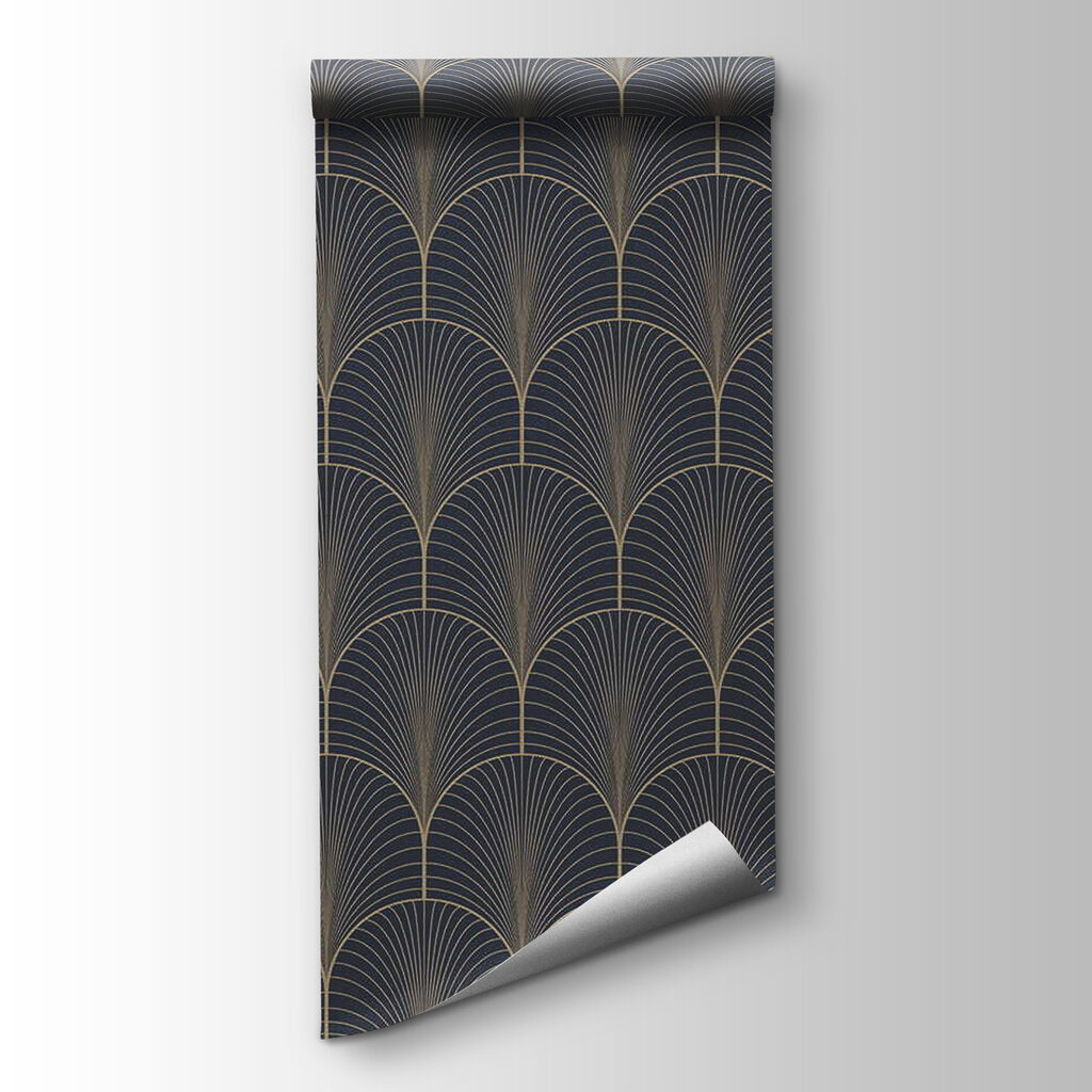 Golden fans in rows — product view