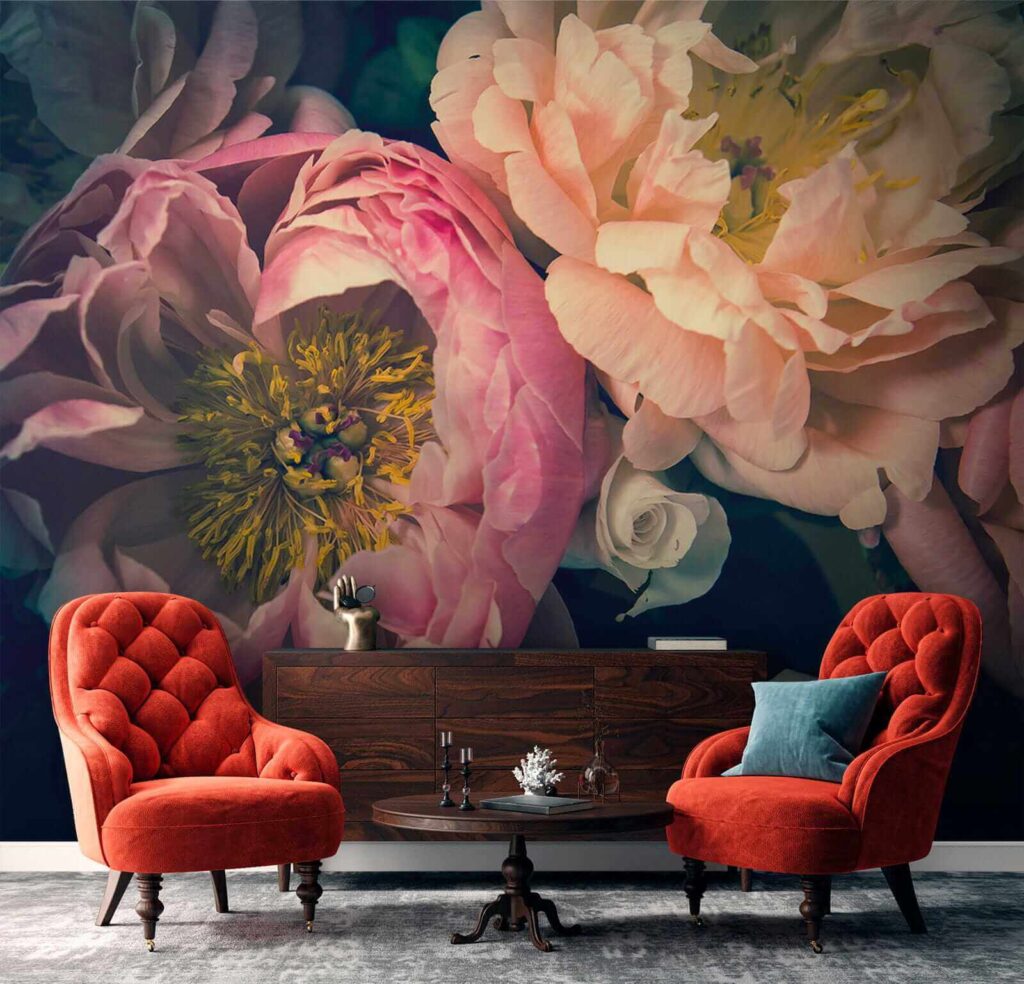 Layered blooms in shadow — interior 2