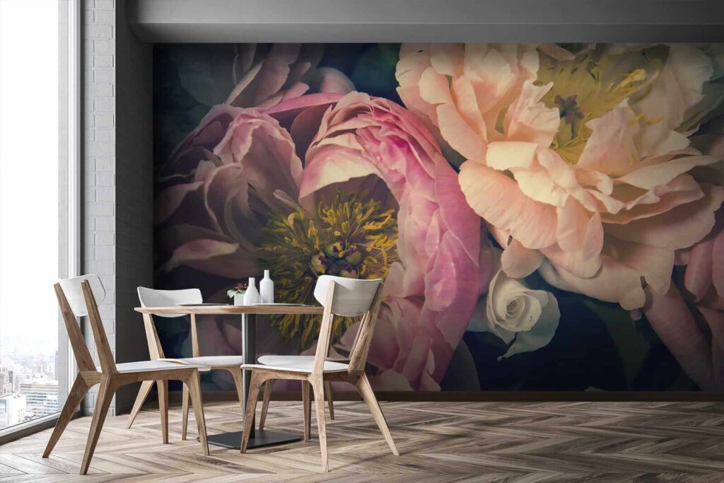 Layered blooms in shadow — interior 3