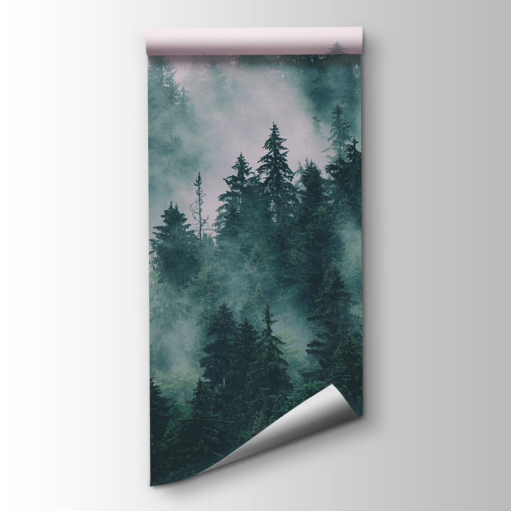 Pines fading in pink-grey — product view