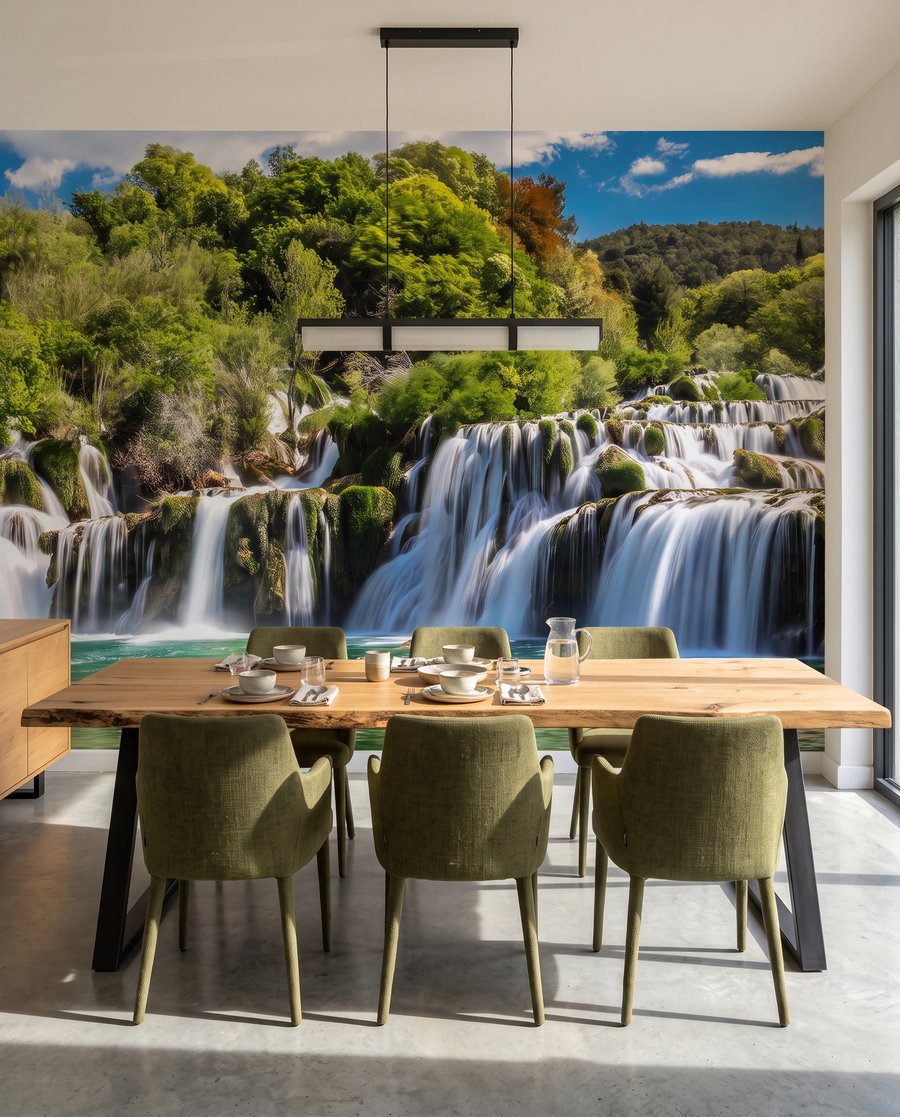 Forest Waterfalls in an interior