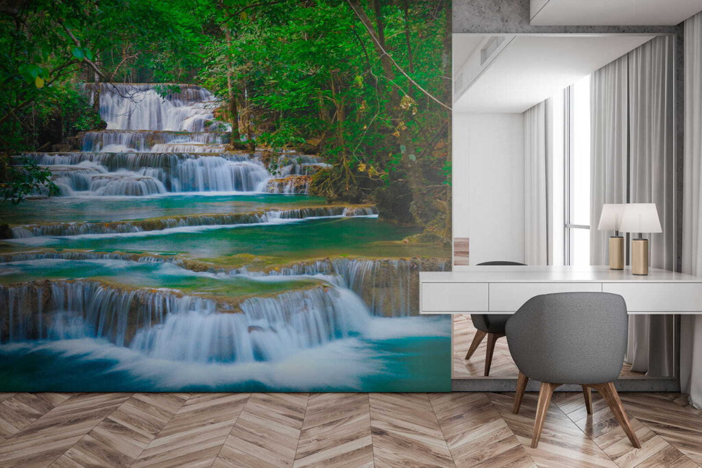 Water over forest steps — interior 5