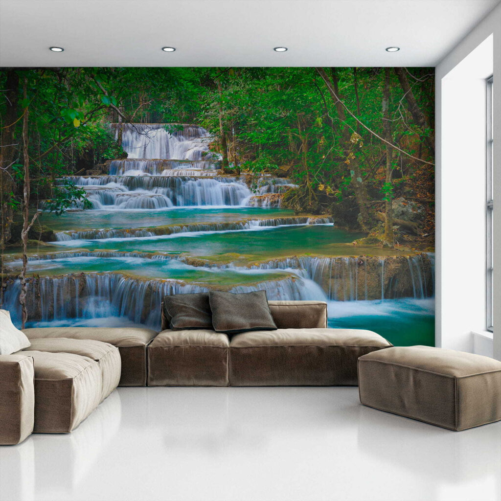 Water over forest steps — interior 6