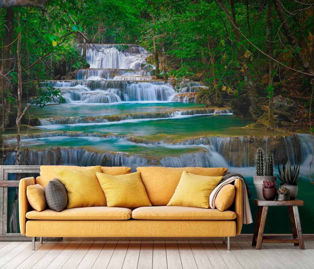Water over forest steps — interior 8