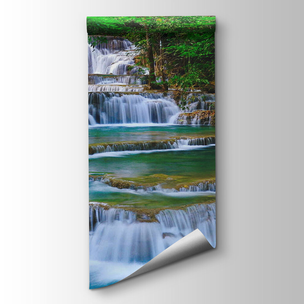 Water over forest steps — product view