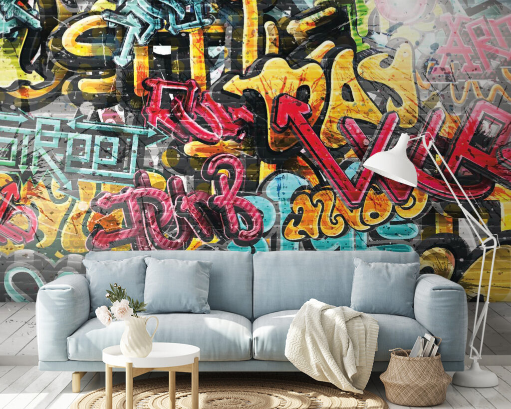 Graffiti Wall in an interior