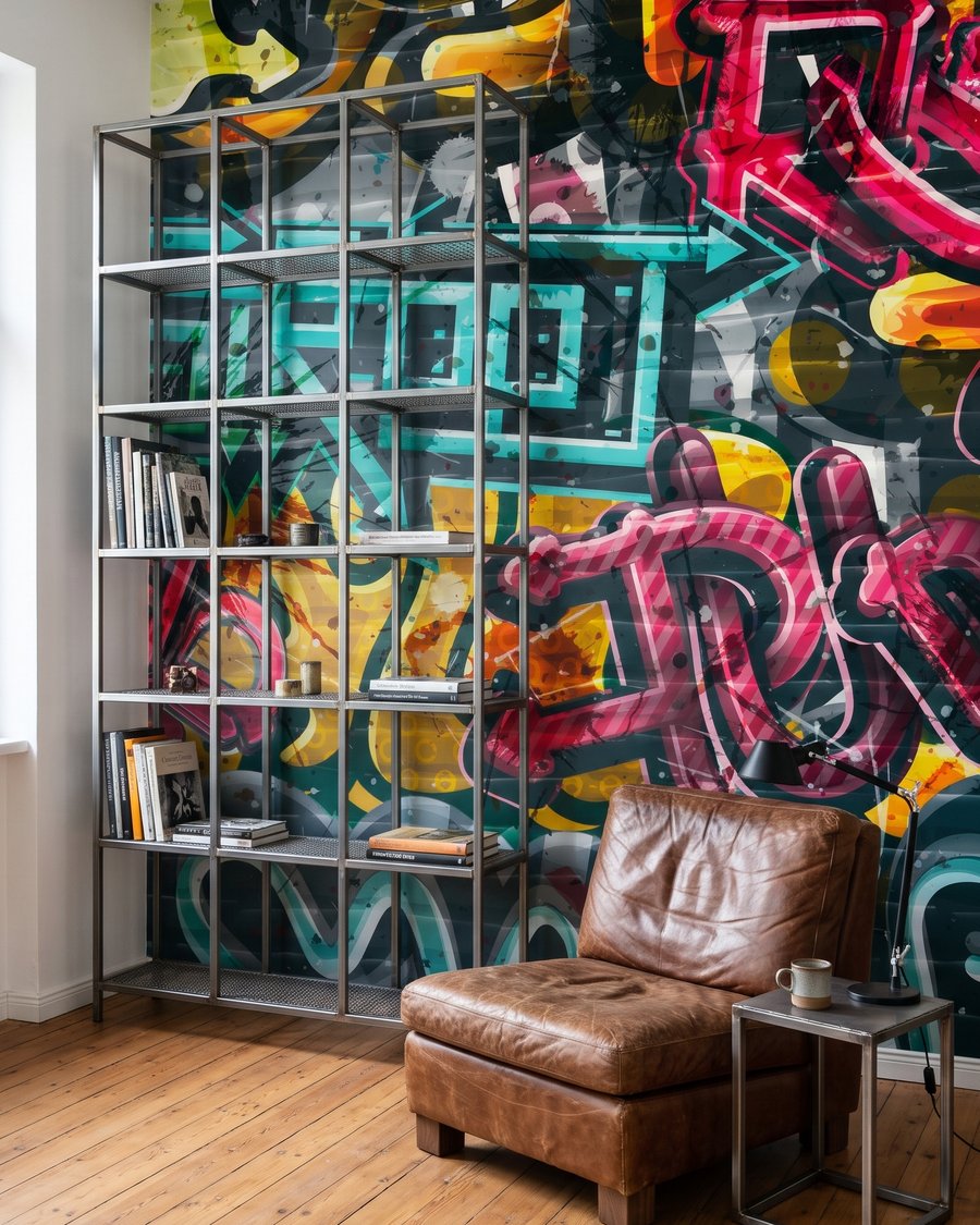Graffiti Wall in an interior