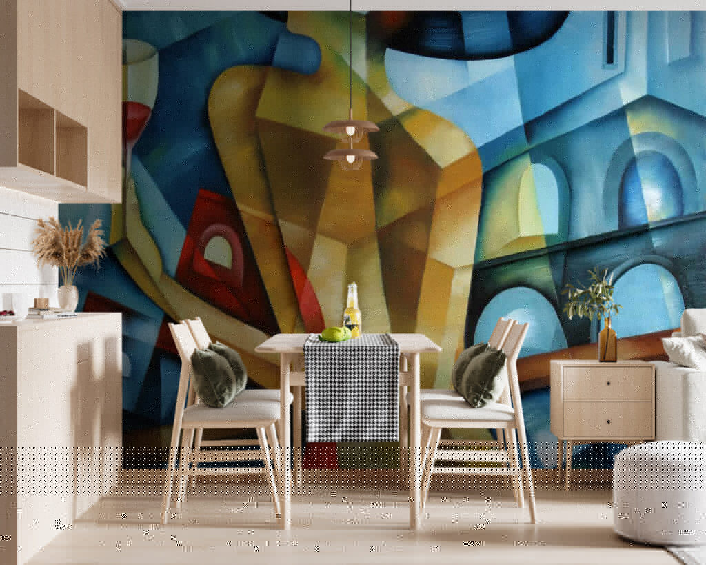 Woman with wine glass — interior 5