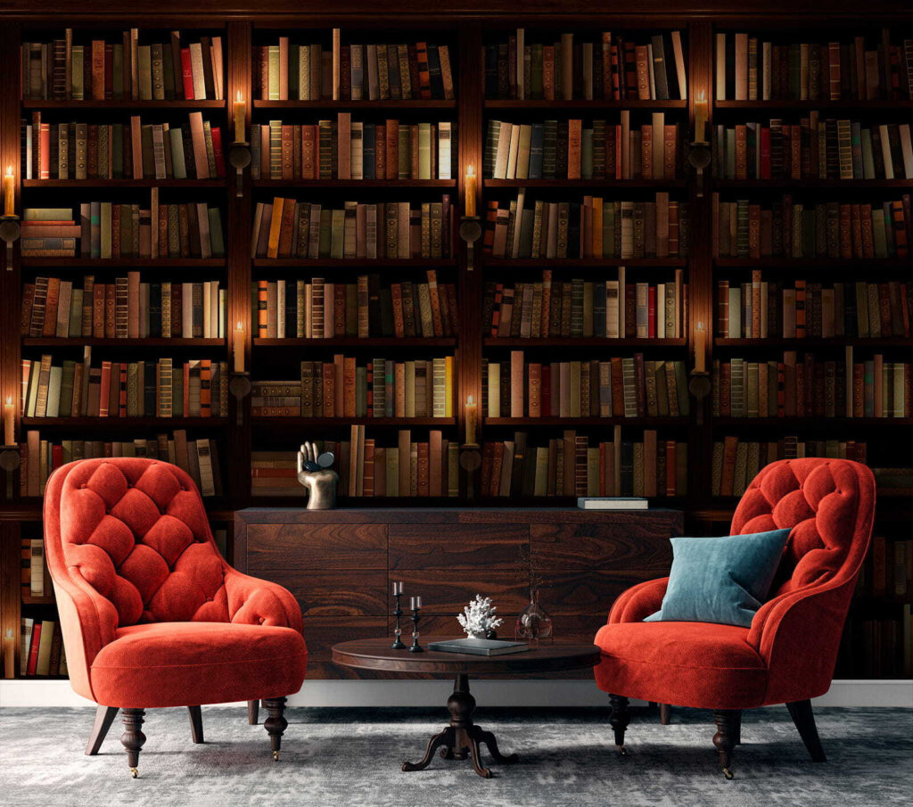 Library Wall in an interior