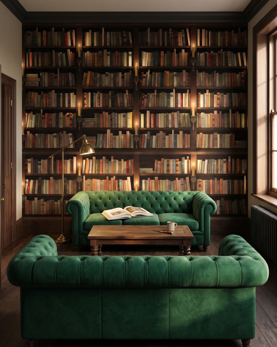 Library Wall in an interior