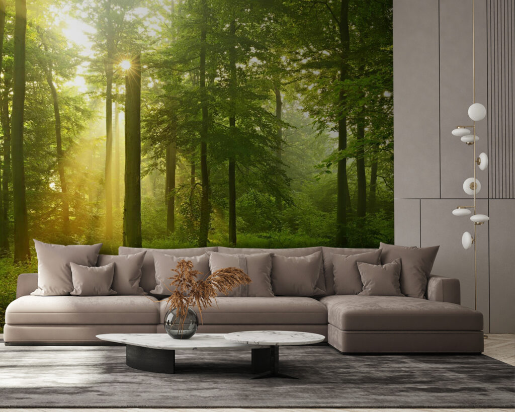 Golden forest light — interior 2