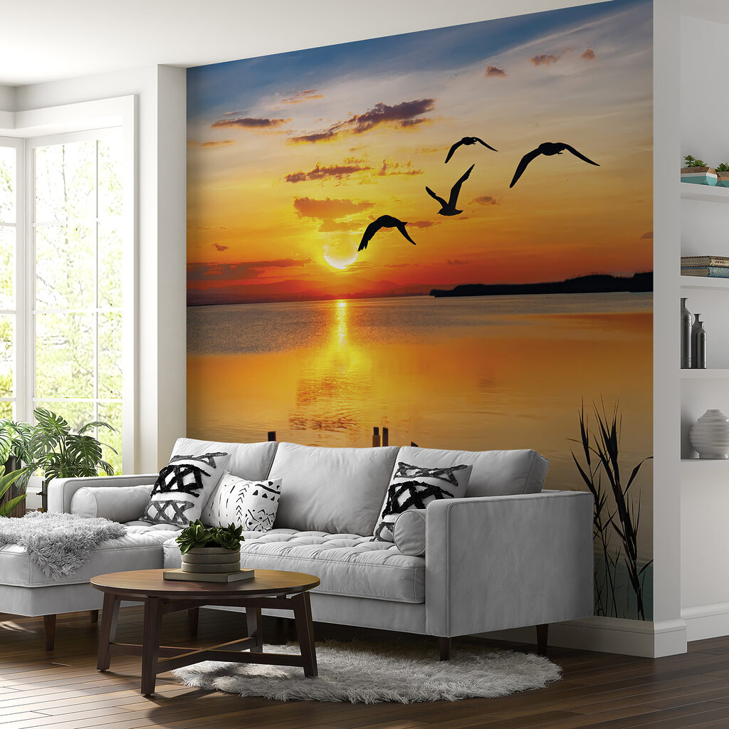 Gulls over a jetty — interior 6