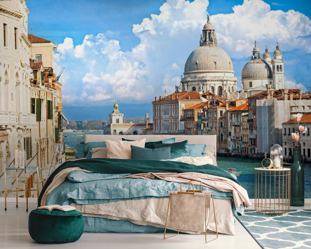 Venice Canal View in an interior