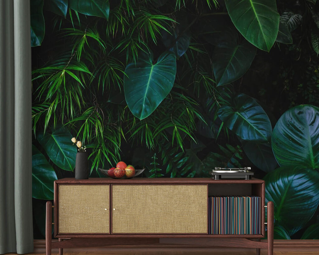 Leaves in deep green — interior 2