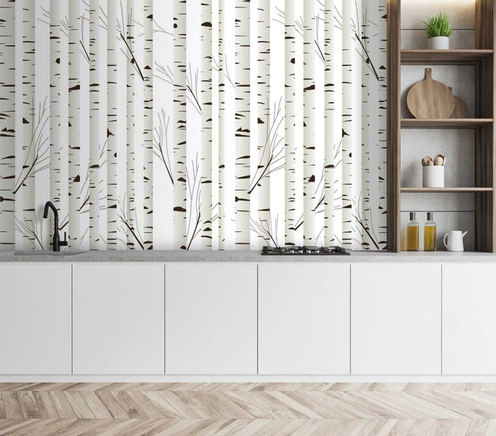 White birch pattern — interior 3