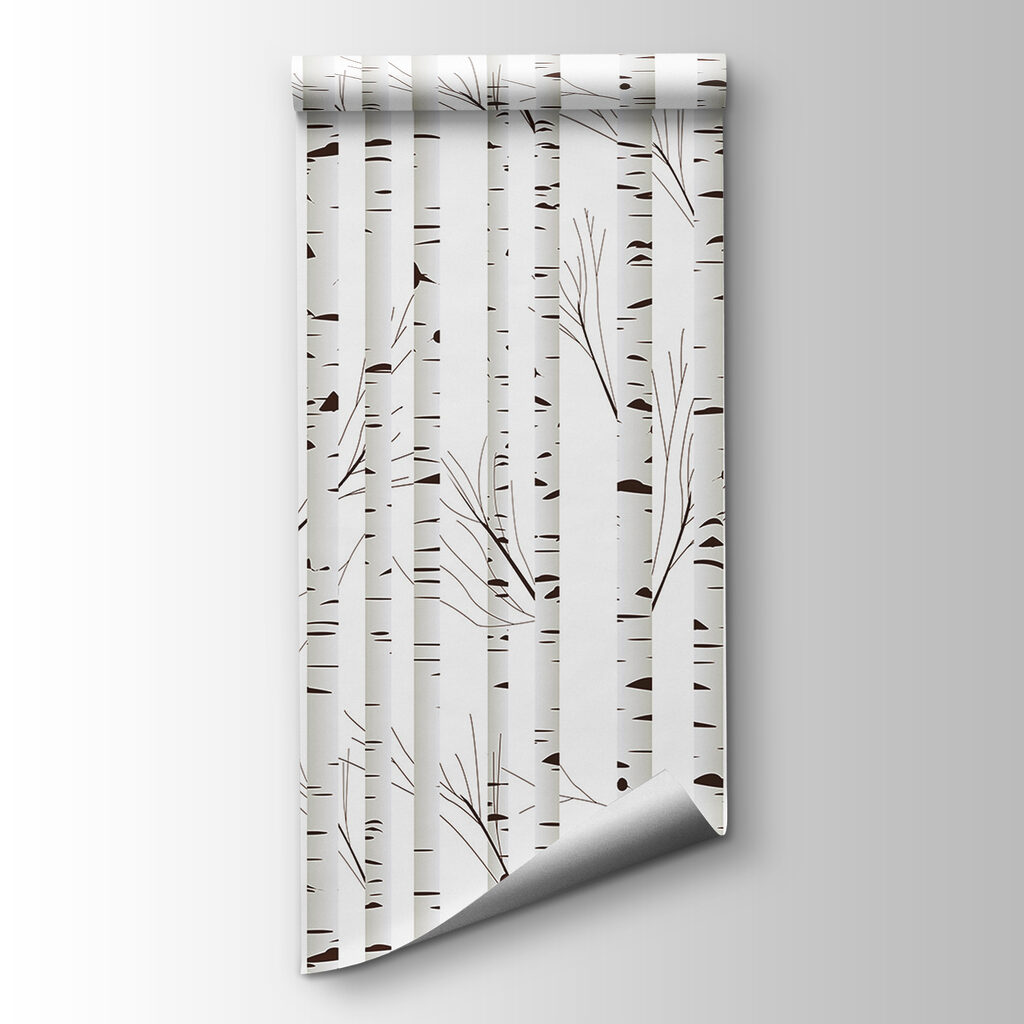 White birch pattern — product view