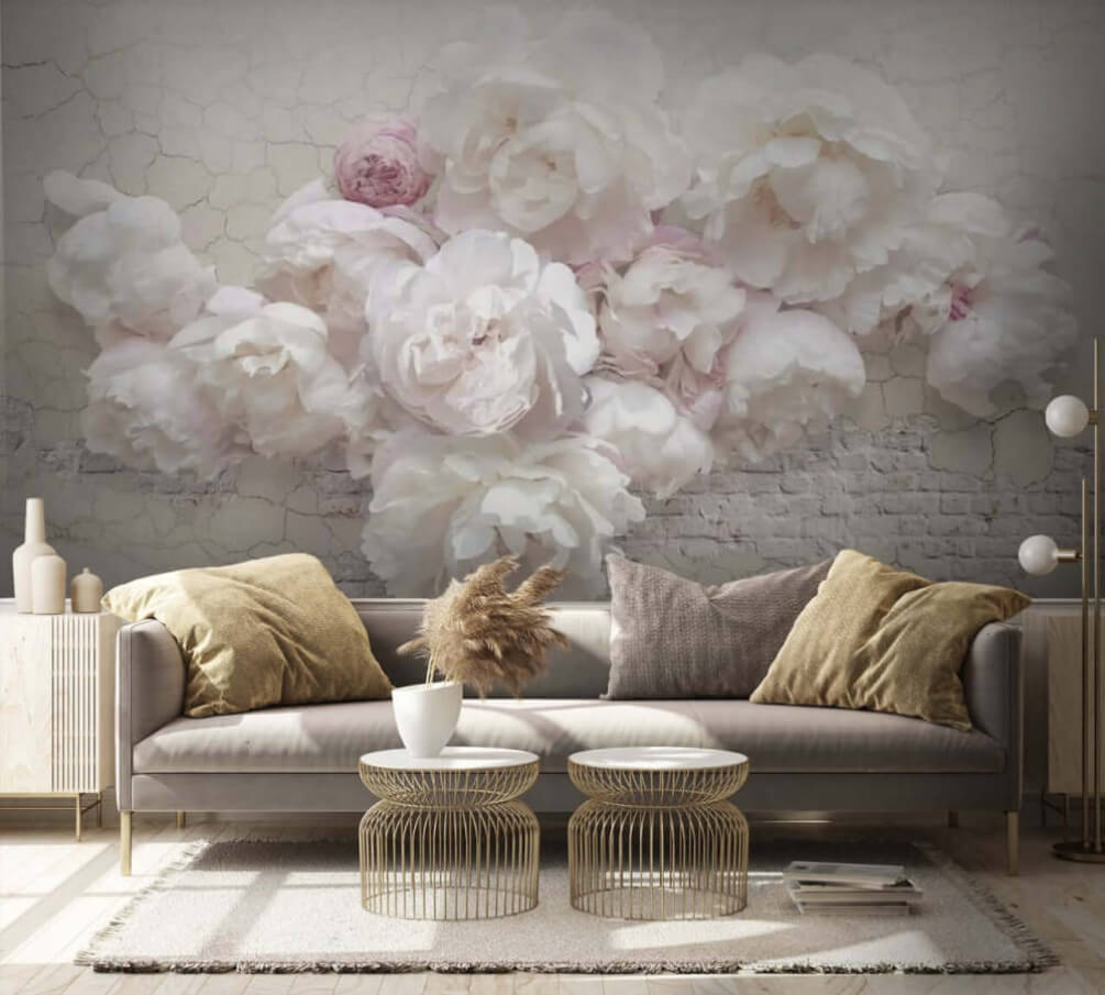 Peony Wall Bouquet in an interior