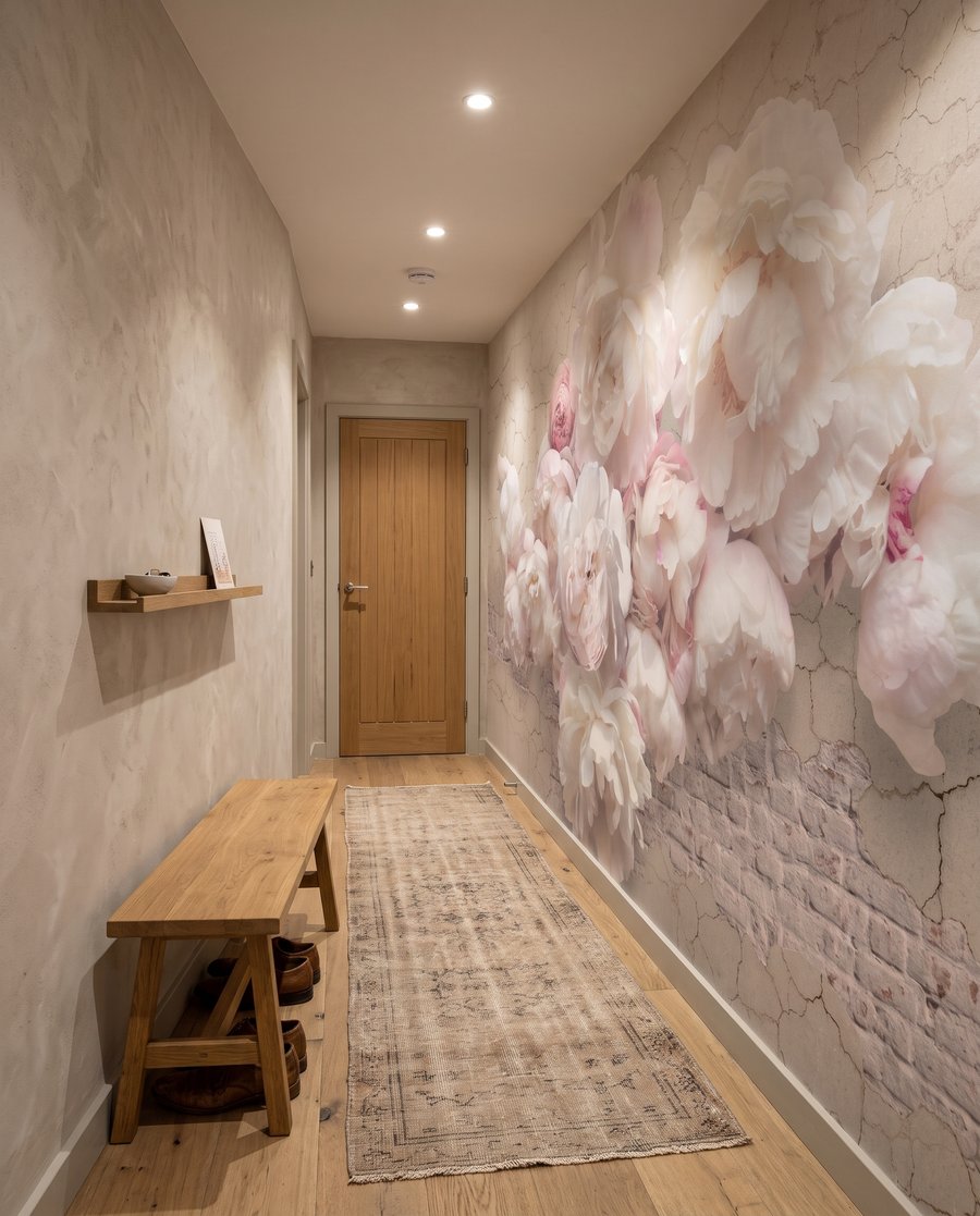 Peony Wall Bouquet in an interior