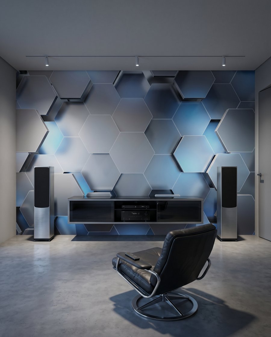 Honeycomb Light in an interior
